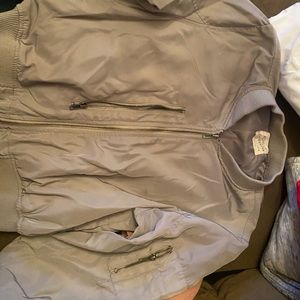 Grey Bomber Jacket